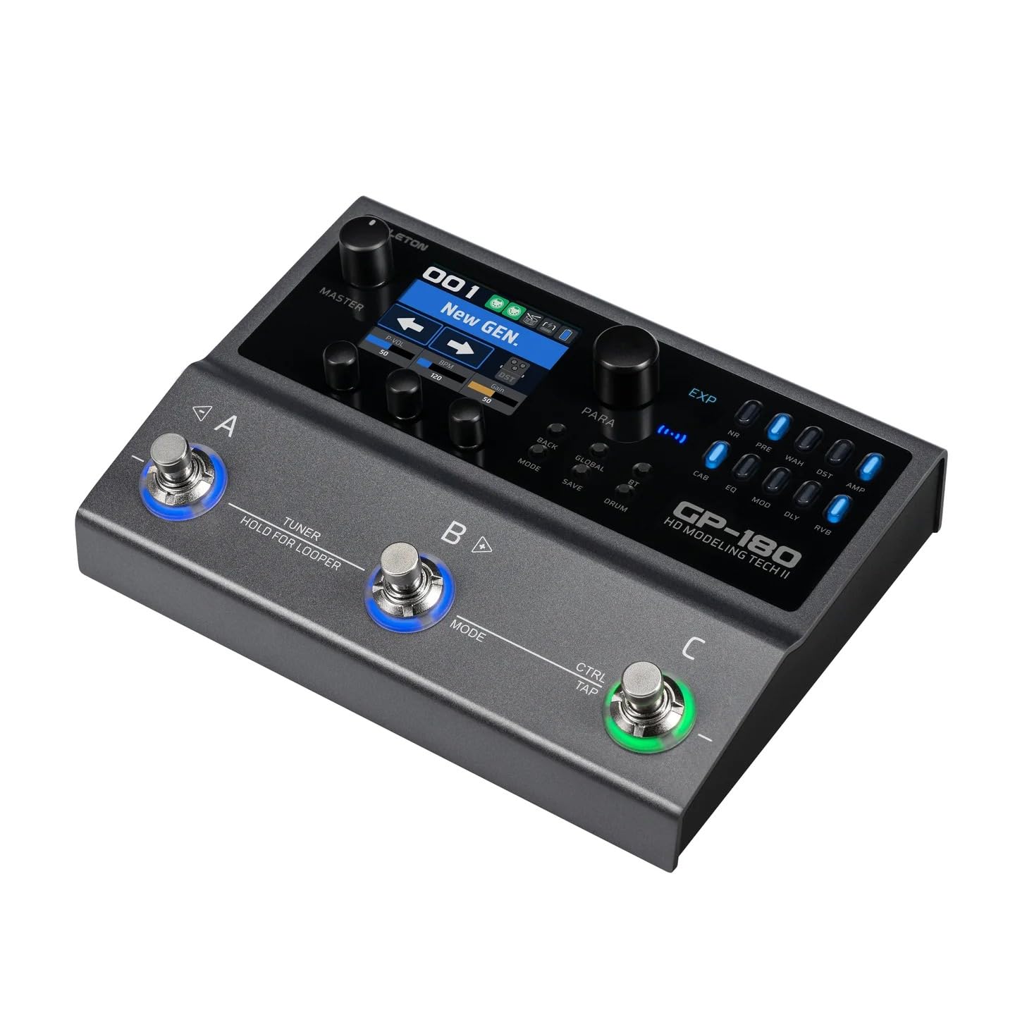 ギター Valeton GP-180 Valeton GP-180 Guitar Multi Effects Processor, 3 Footswitch Pedal