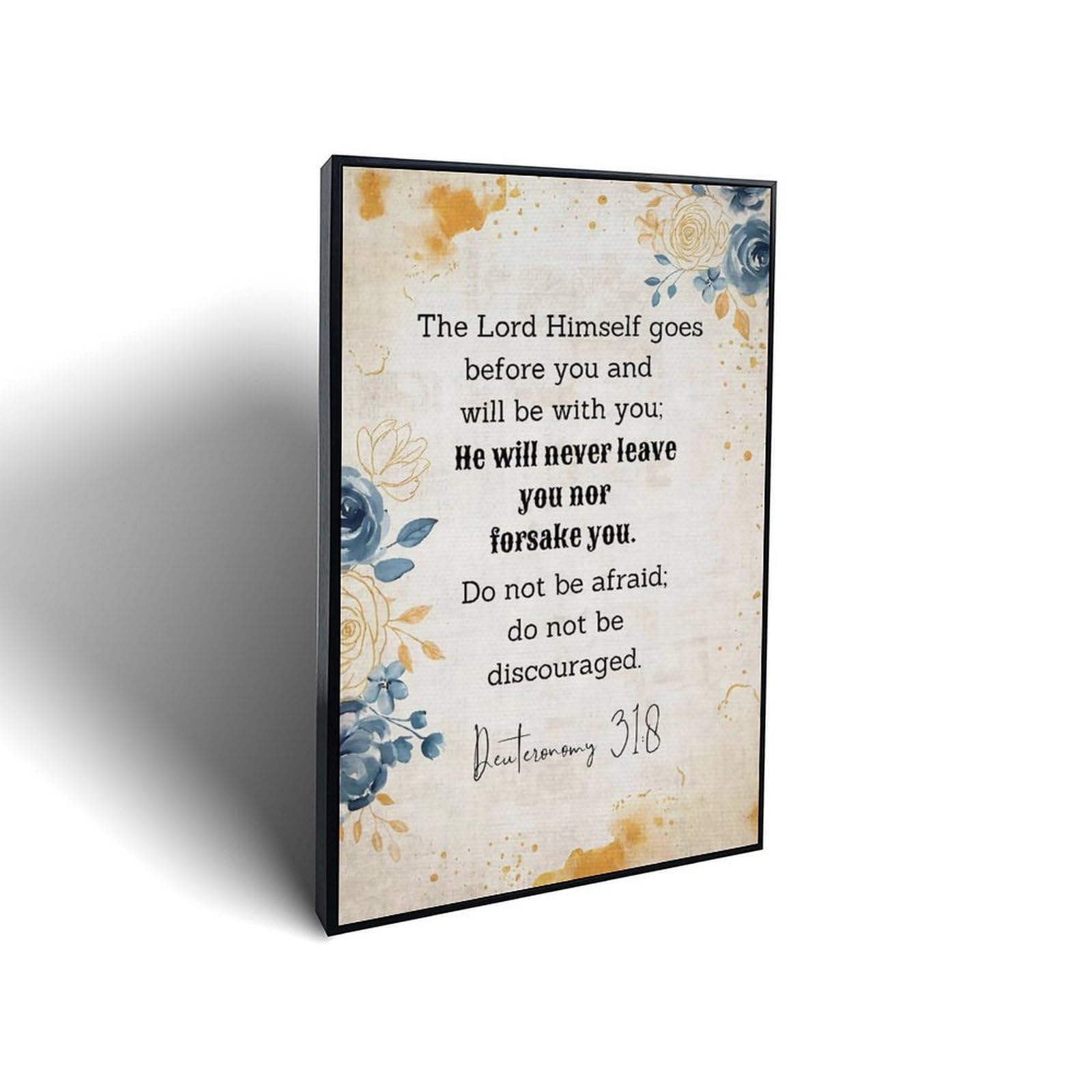Deuteronomy 31 8 The Lord Himself Goes Before Framed Canvas Wall Art