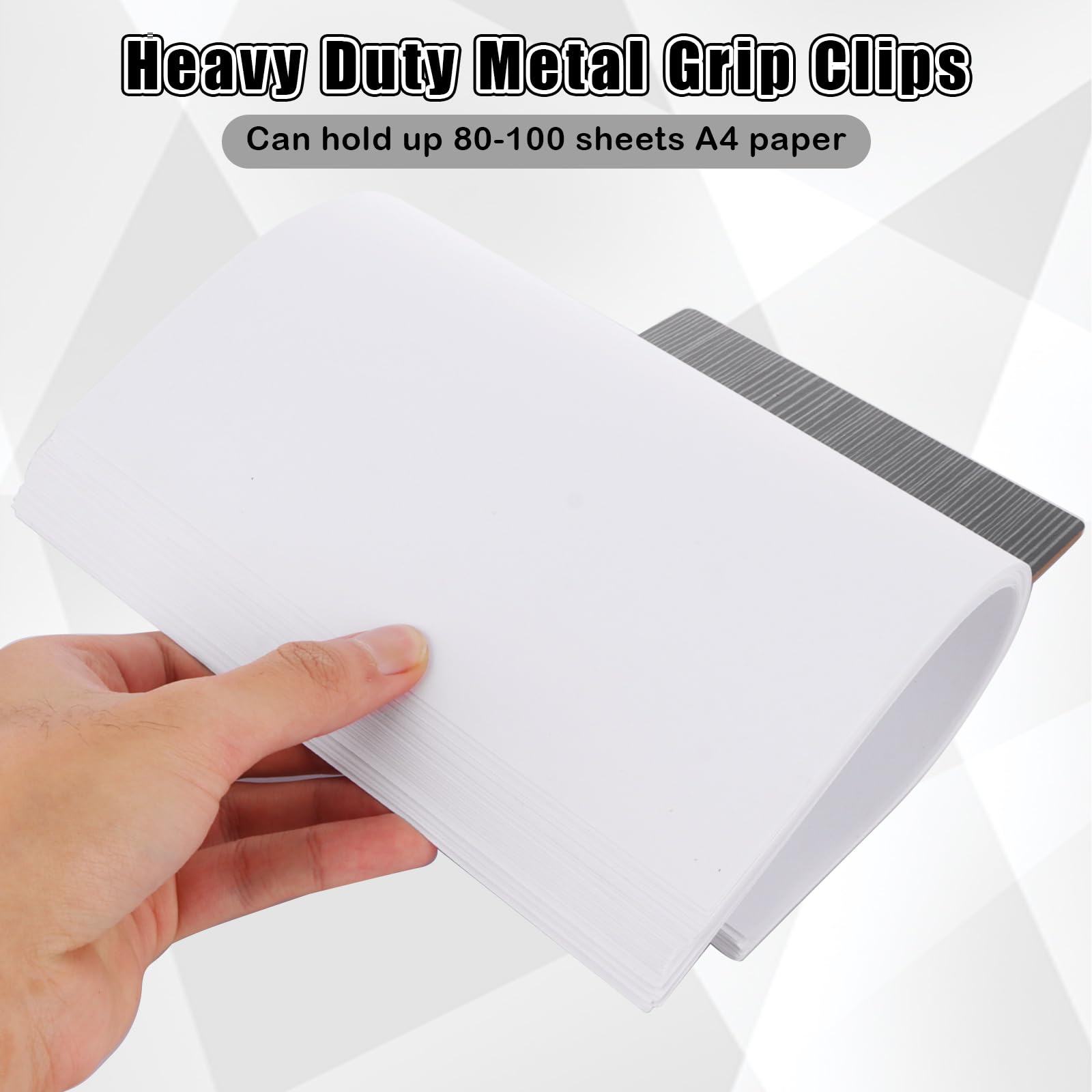 CYEER 12PCS A5 Clipboard, Wooden Clipboard A5, Mini Menu Clip Board with Metal Clip and Hole for Restaurants Schools - Image 3