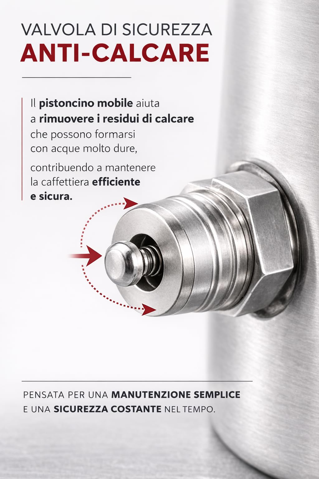 Orziera ORZÈTEK Induzione 4 Tazze Le Offitek, Specifica per Orzo, con Filtro Microforato in Acciaio Stirato e Valvola Anticalcare, Caldaia Bimetallica Acciaio-Alluminio, per Tutti i Piani Cottura