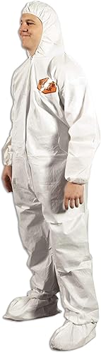 Miniatura 8 de Quest Barrierwear Disposable Coveralls for Light Splash and Dry Environments - PPE White Hazmat Suit