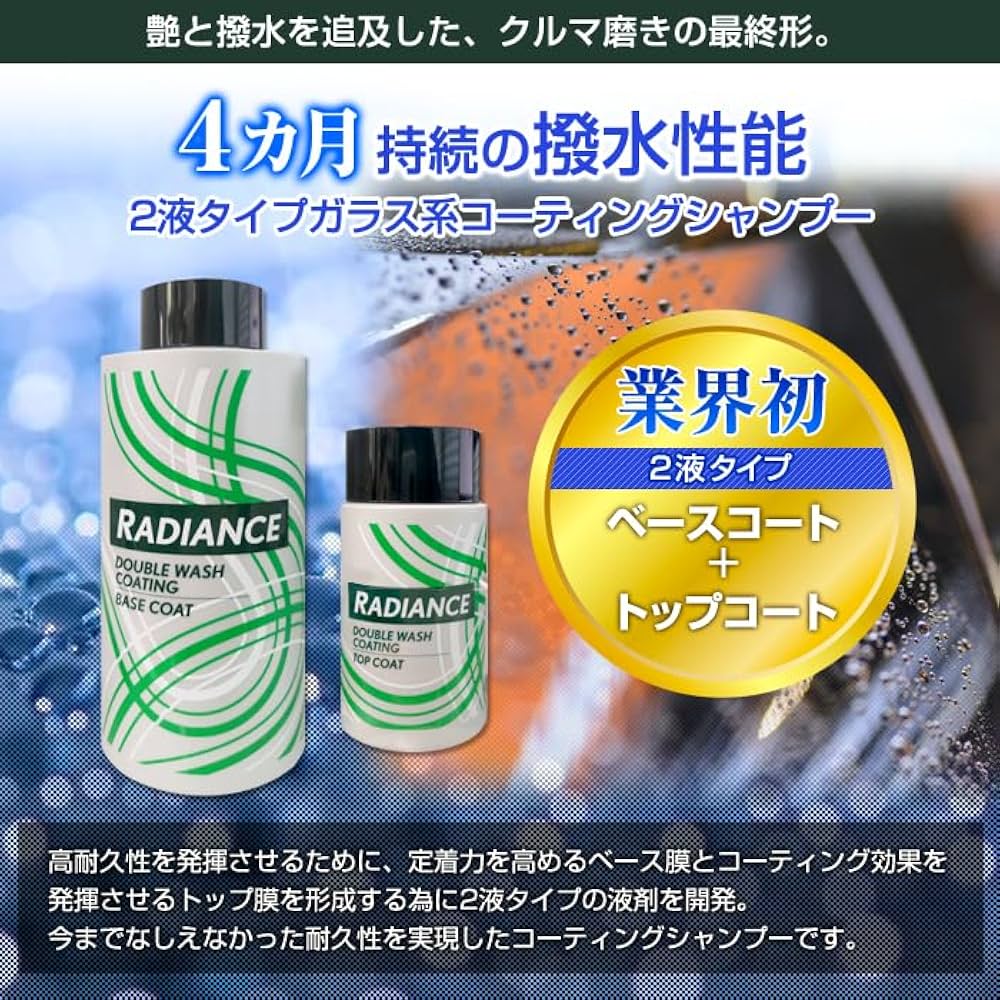 ガラスコーティング剤　コーティング　撥水 ルペス　洗車　type-f　2本 楽天市場】ガラスコーティング剤 車 用 大容量 艶&光沢 超滑水