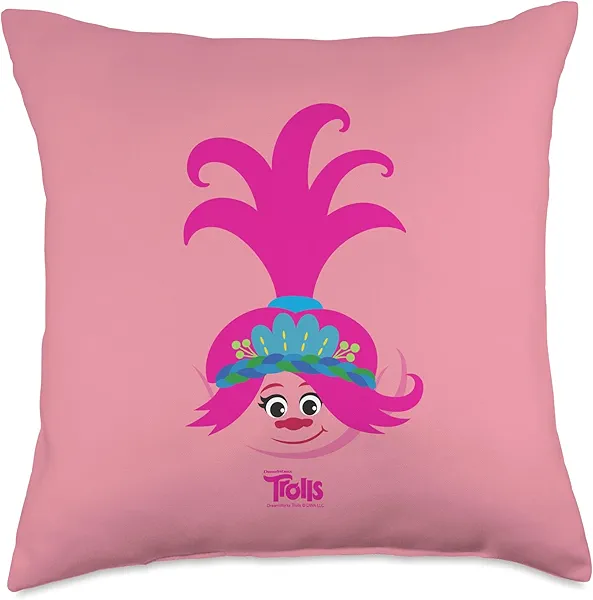 DreamWorks Trolls Poppy Big Face Throw Pillow
