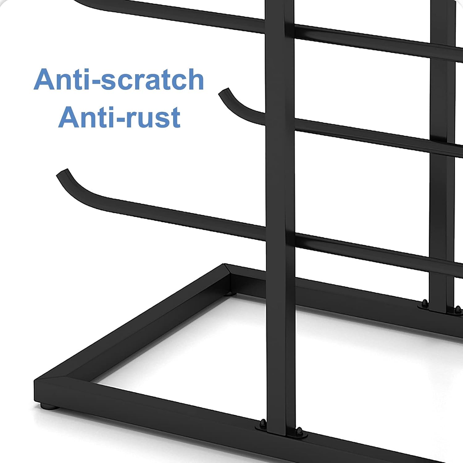 Snowboard Storage Rack，Metal Floorstanding Yoga Mat Stand Storage, Large Double-Sided 5 Tiers Yoga Mat Display Rack for Gym Studio, Hold 20 Mats