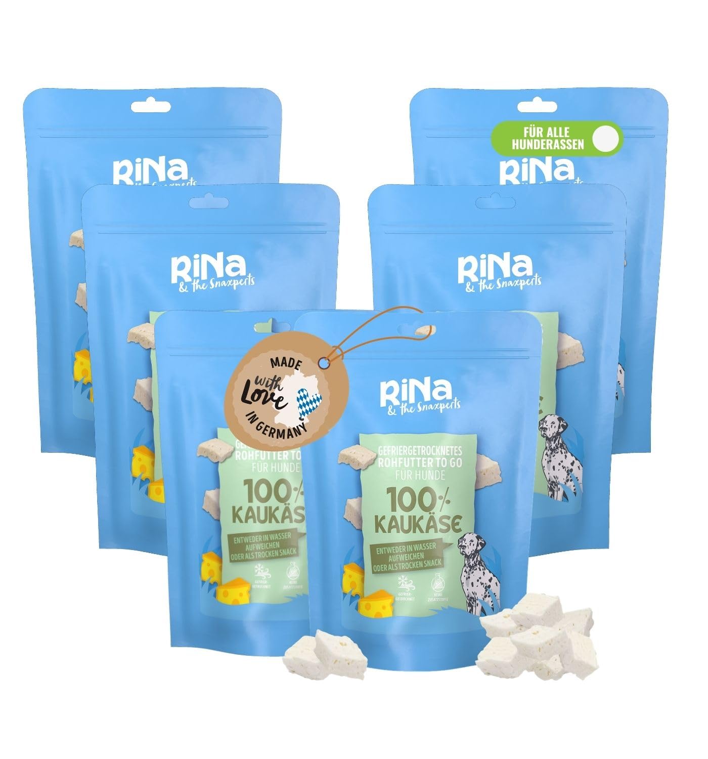 RiNa`s 100% ser do żucia - liofilizowane przysmaki dla psów 6 x 190 g