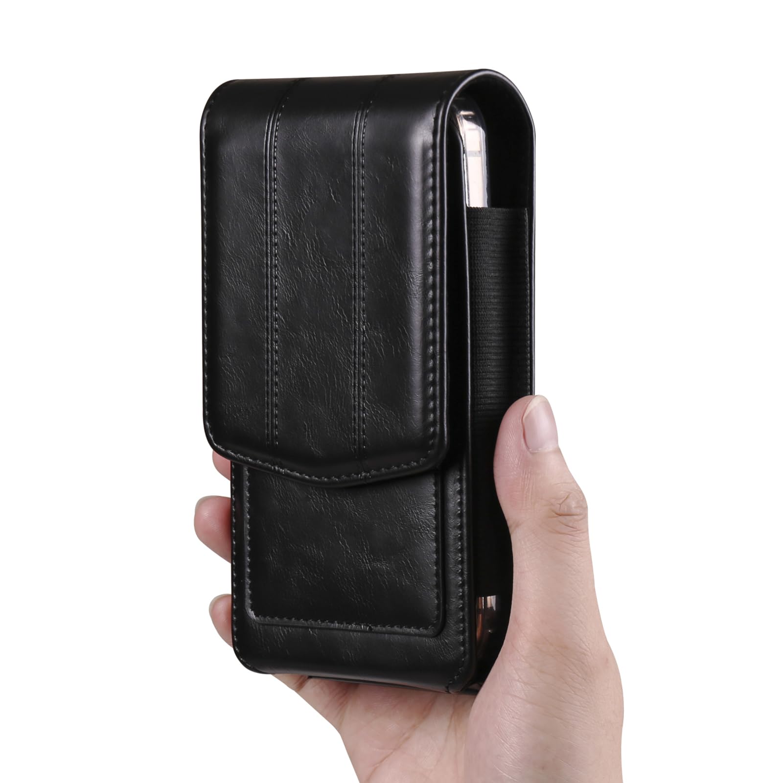 Funda Cinturón Vertical Negra 6,5 Pulgadas Para Smartphone
