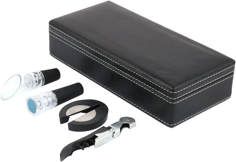 Household Wine Pourer Corkscrew Fiol Cutter Set Vacuum Stopper Birthday Gift (id: 7e2 9fb ad0 34c 6e9