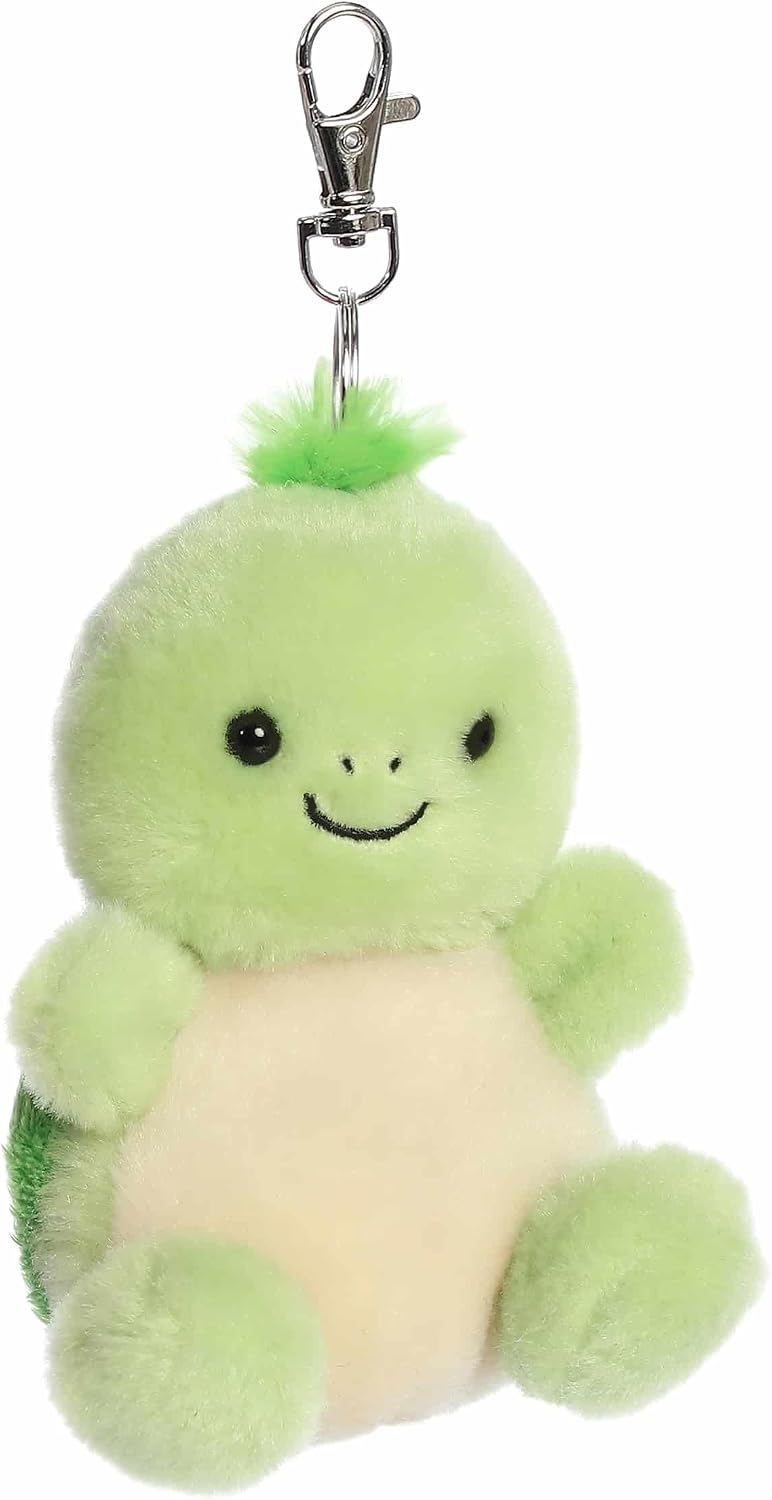 Aurora® Adorable Palm Pals™ Tiny Turtle™ Clip-On - Fun Collectible Plush for Kids and Adult Collectors - Perfect for Decorating Rooms and Birthday Gifts - Green 4 Inches