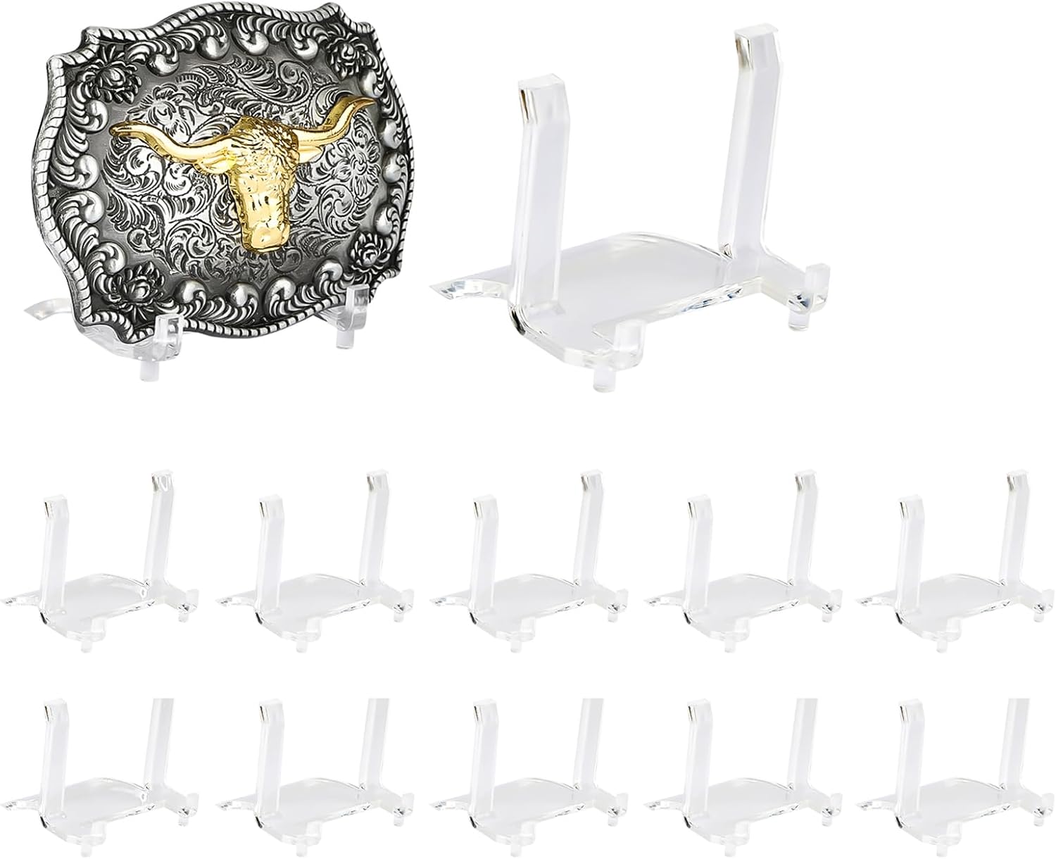 Acrylic Belt Buckle Display Stand For belt buckle display case，belt buckle holder (12)