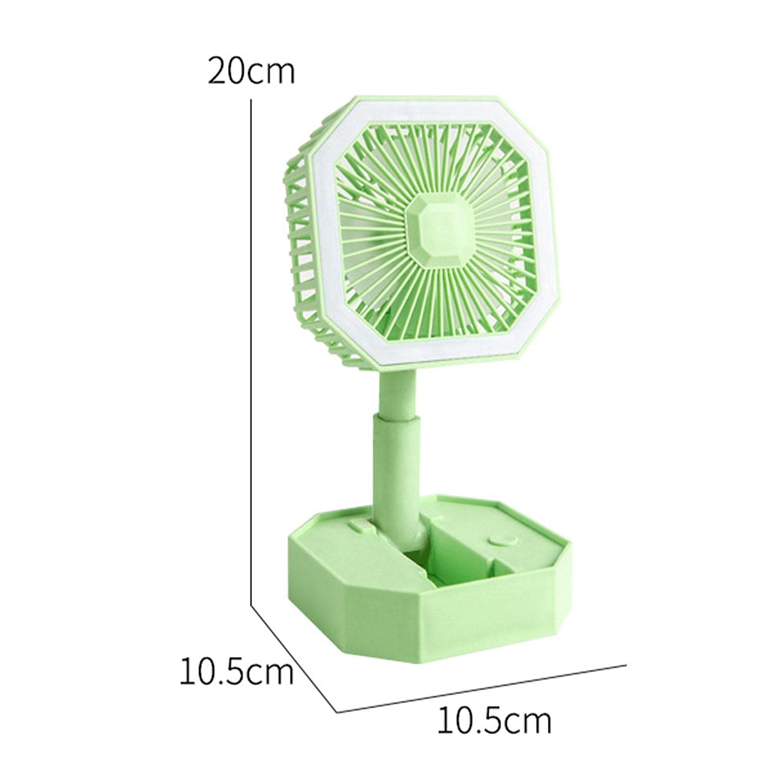 Ventola box, ventola desktop intelligente, ventola alimentata tramite USB, regolazione della velocità del vento, funzionamento silenzioso vento forte per viaggi all'aperto in auto da casa e ufficio
