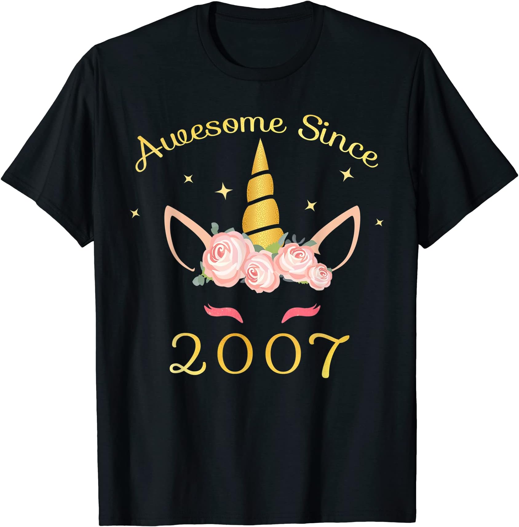 Awesome Since 2007 11th Happy Birthday Party T-Shirt T-Shirt