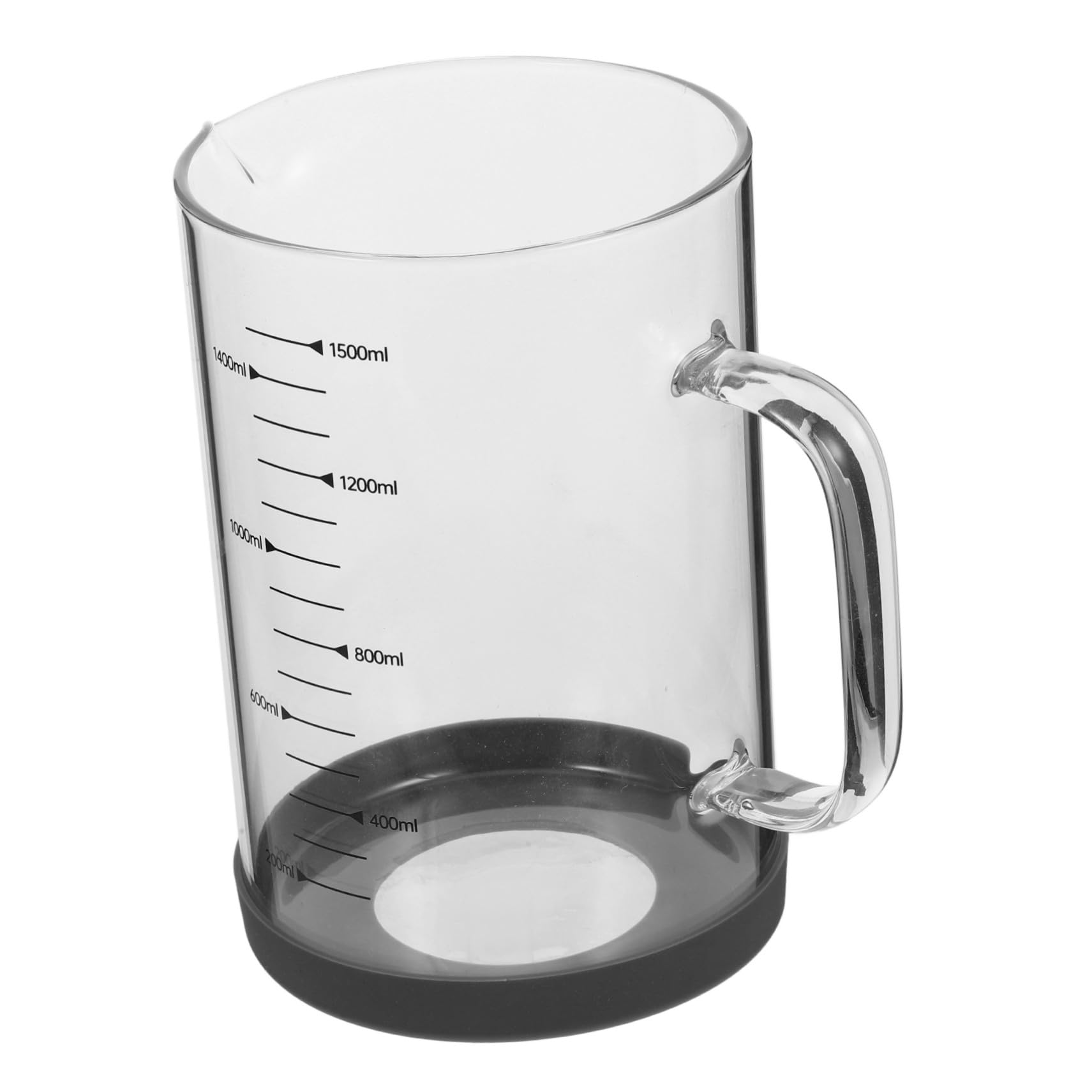 1500ml Messbecher mit Henkel und Ausguss Glas für Küche