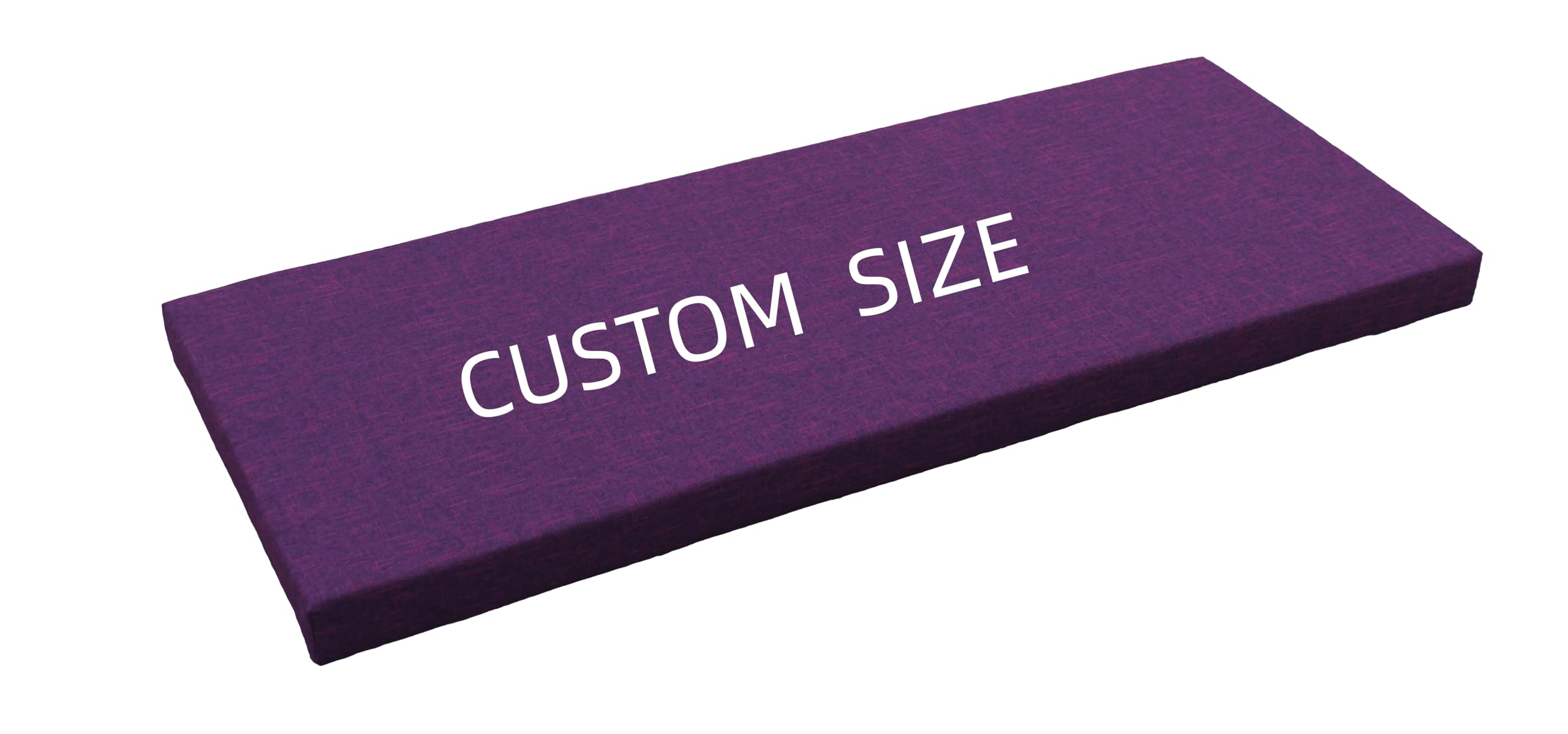 spreedling Custom Bench Cushion, Cushion for Window Seat, Indoor/Outdoor Foam Furniture Cushion, Long Chair Seat Pad for Patio Swing Garden Sofa Piano