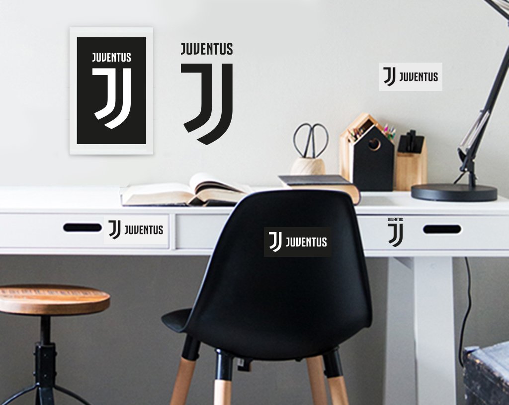 Imagicom Logo Juventus Adesivi Rimovibili A3 2 Fogli Plastica Multicolore 29,7 x 5 x 42 cm