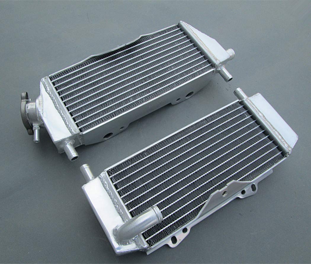 Sinistra + Destra Per Kawa-saki KX250 KX 250 2005 2006 2007 Alluminio Radiatore 05 06 07