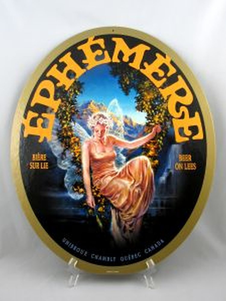 Unibroue Ephemere Beer 16 X 20 Double Sided Cardboard Sign