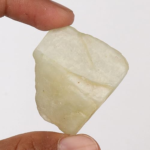 Miniatura 3 de GEMHUB Cristal natural de piedra lunar blanca áspera de 141.3 quilates, piedra lunar genuina, sin cortar, cristal curativo áspero
