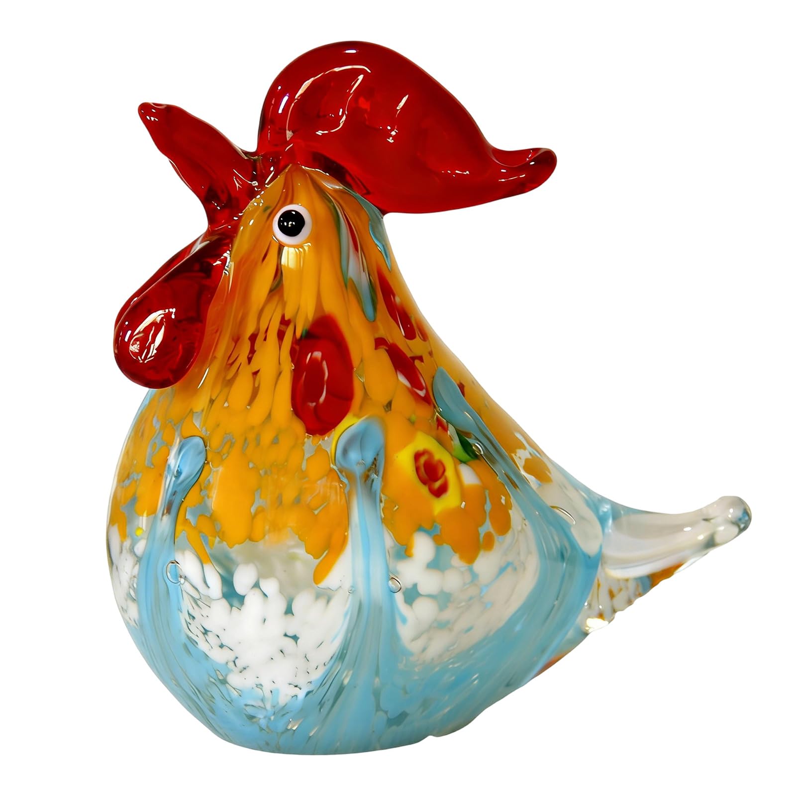Figurine en verre faite à la main pour décorer un bureau moderne et élégant