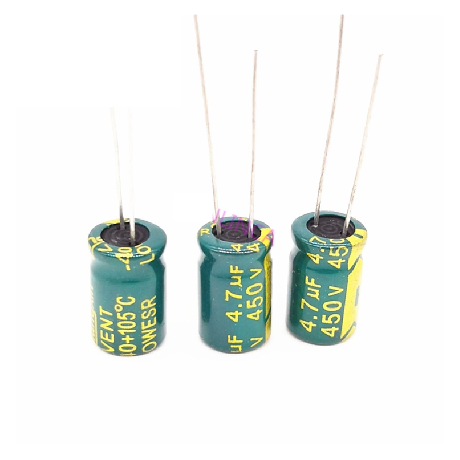 Condensateur 450V 4.7UF haute fréquence miniature en aluminium à tolérance 20% pour circuit