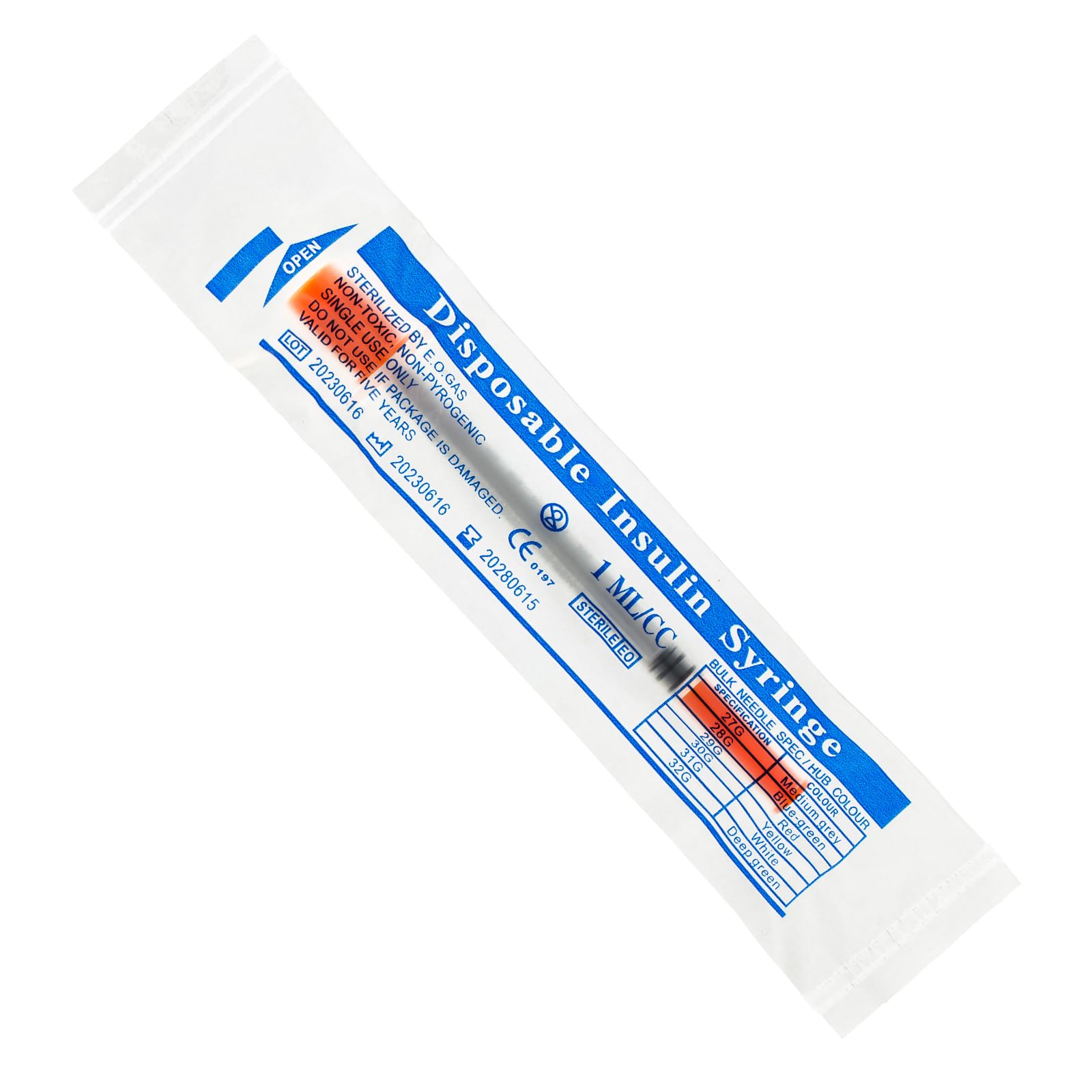 Zestaw strzykawek z tworzywa sztucznego 1 ml/cc z akcesoriami laboratoryjnymi (31 g) wielofunkcyjne narzędzia pomiarowe (20 sztuk)