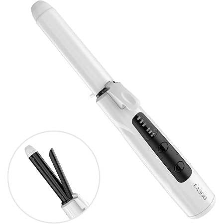 Amazon ヘアアイロンストレート カール Easgo コードレスヘアカーラー 2way3 段階温度調整 Usb充電145 165 185 C 自動電源off Ledディスプレイ 男女兼用 18mm Easgo ヘアアイロン 通販