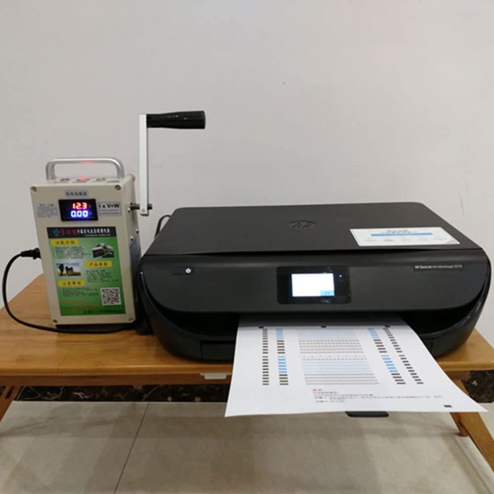 Centrale elettrica Portatile, generatore a manovella, Caricabatterie di Emergenza Portatile, Alimentatore di Emergenza da Viaggio, Piccolo Alimentatore per Esterni