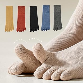 Amazon.co.jp: [LKCCTK] 冬用5本指ソックス レディース 5足