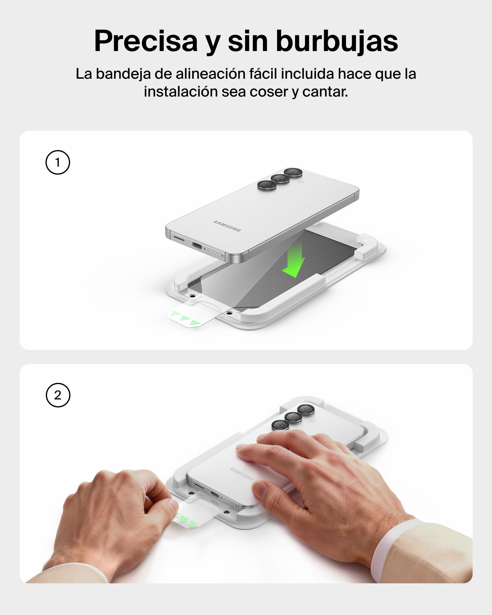 Belkin ScreenForce Titan SmartShield Privacy Protector Pantalla Samsung Galaxy S26, Filtro de Privacidad, Antiarañazos, Antimpactos y Antihuellas, Bandeja de Alineación Fácil Instalación sin Burbujas
