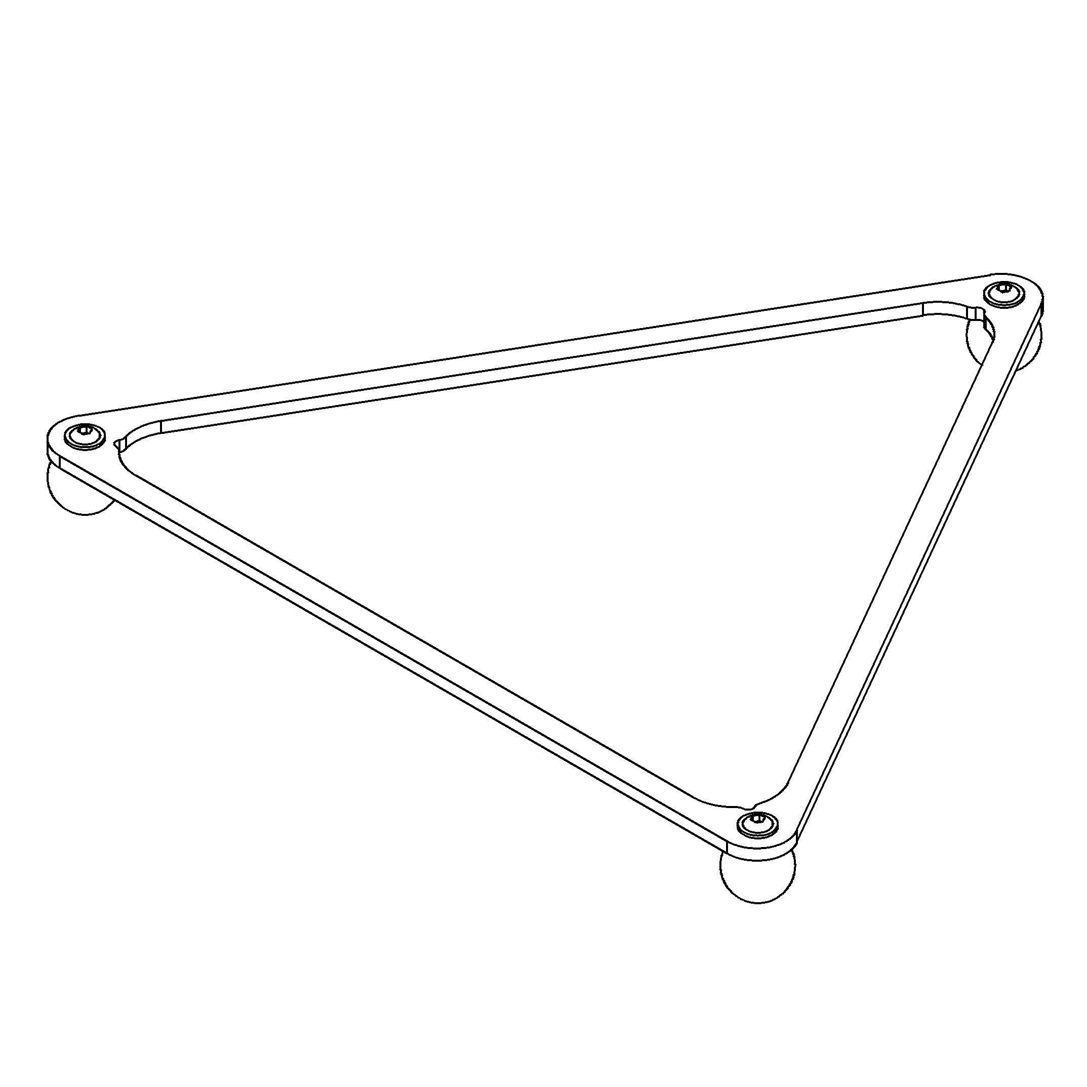L'Abtion met driehoek voor zwembad- en poolbiljart; slank design van geanodiseerd aluminium zwart op bakeliet-ballen, 57,2 mm L'Abtion met driehoek voor zwembad- en poolbiljart; slank design van geanodiseerd aluminium zwart op bakeliet-ballen, 57,2 mm