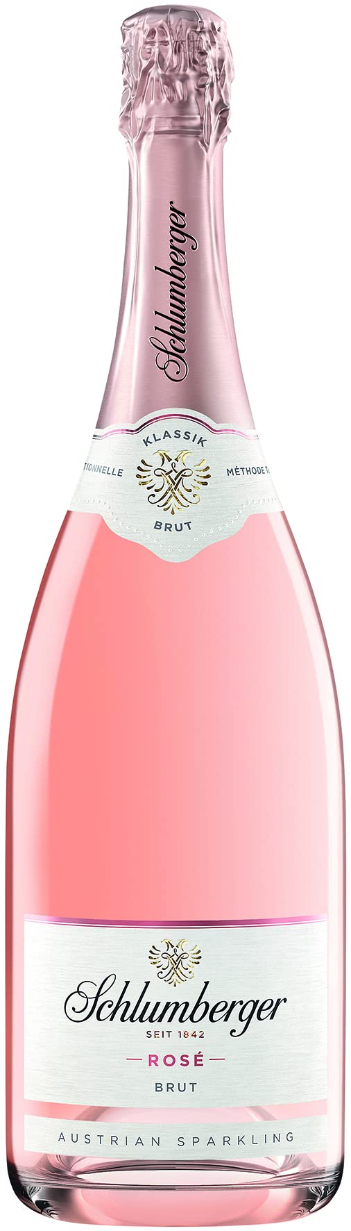 Schlumberger Rosé Brut Klassik | Austrian Sparkling Sekt | Methode Traditionelle | Frankfurt International Trophy Gold Award Gewinner 2024 | 1,5L (Packung mit 6)