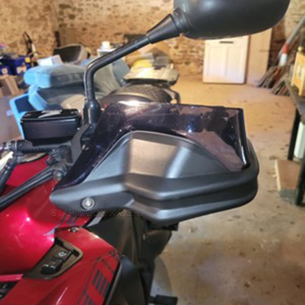 Copertura protettiva paramani per Honda VFR 1200 X VFR1200X Crosstourer 1200X Prolunghe paramani (Grigio Fumo)