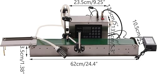 Miniatura 5 de Máquina de llenado de líquidos Máquina automática de llenado de tubos de botellas de líquido Llenadora de control digital de un solo cabezal para