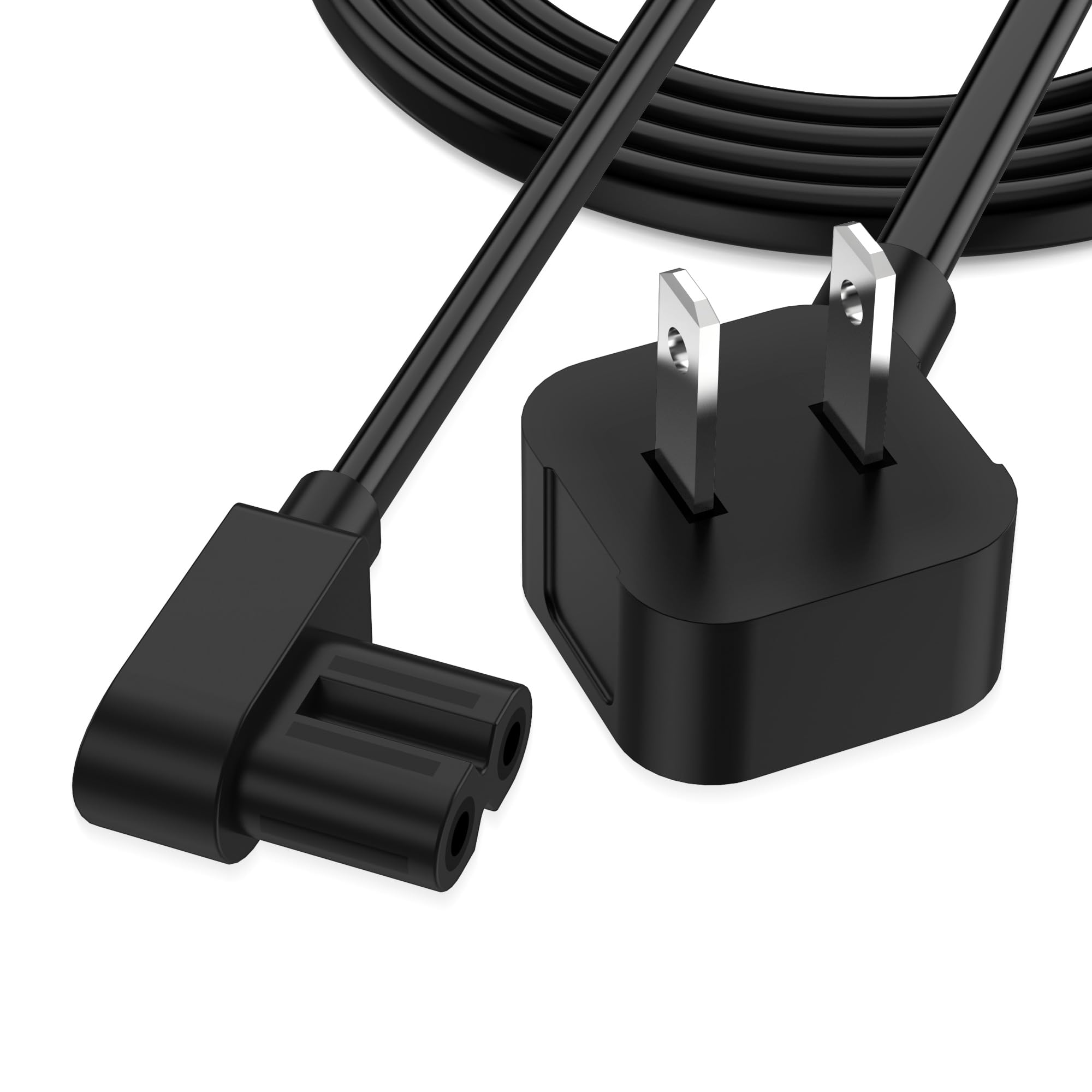 AGVEE 10ft Mini Fridge Power Cord Compatible with AstroAI Mini, Cooluli Mini, Chefman Mini, Koolatro, Frigidaire Fridge, Replacement 90 Degree Angled