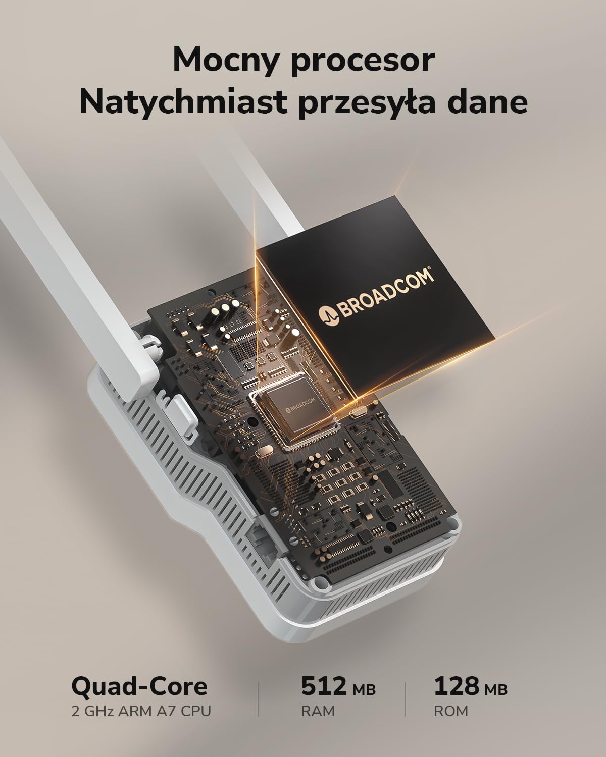 Cudy BE3600 Dwuzakresowy wzmacniacz sygnału Wi-Fi 7 z portem Gigabit Ethernet, punktem dostępu, konfiguracją aplikacji, obsługą Cudy Mesh i obsługą aplikacji, RE3600