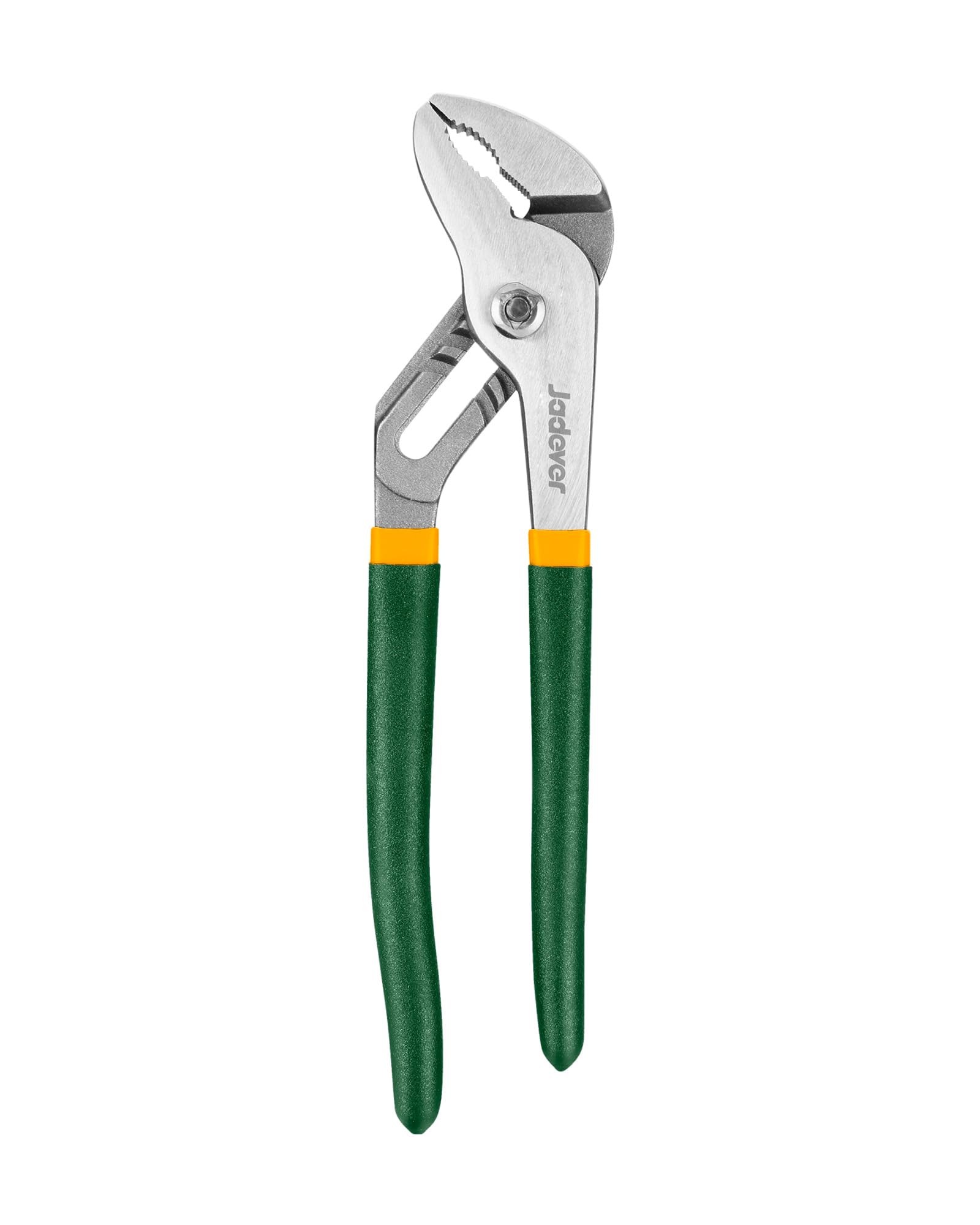 Jadever 10-Inch Water Pump Pliers, Tongue and Groove Pliers, Serrated Jaw Slip Joint Pliers, Adjustable 6 Jaw Positions, 50mm Max Opening Capacity,