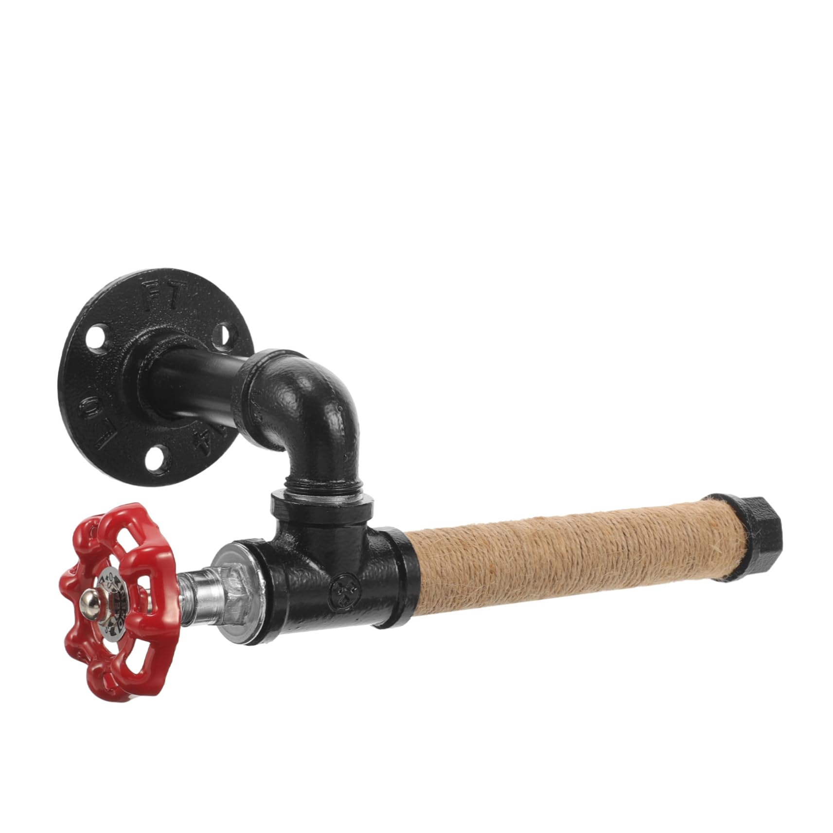 WOONEKY Piped Paper Towel Holder Storage Shelves Under Cabinet Towel Bar Paper Towel Holder Shelf Industrial Pipe Towel -Mounted Paper Rack Dispenser Kitchen Supply Iron