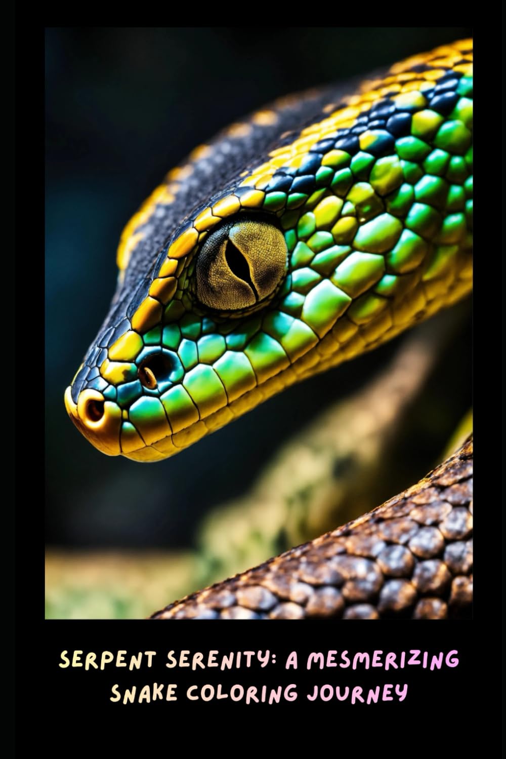 Serpent Serenity: A Mesmerizing Snake Coloring Journey: 33 Intricate Snake Illustrations for Relaxation, Creativity & Mindful Coloring