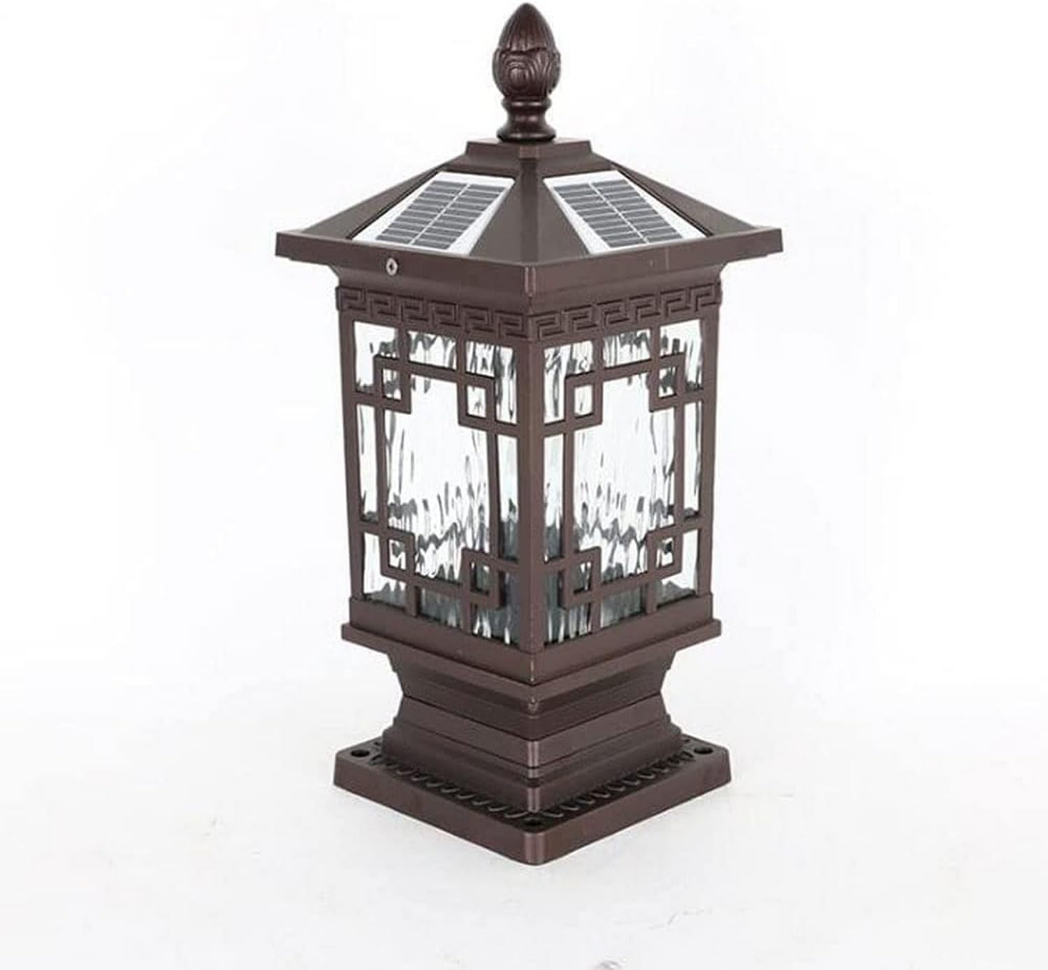 VDOQTLJT Garden Post Light Vintage Industrial Lights Aluminum Column Lamp Outdoor Solar Pillar Bollard Villa Wall Head Fence Waterproof Street Decor