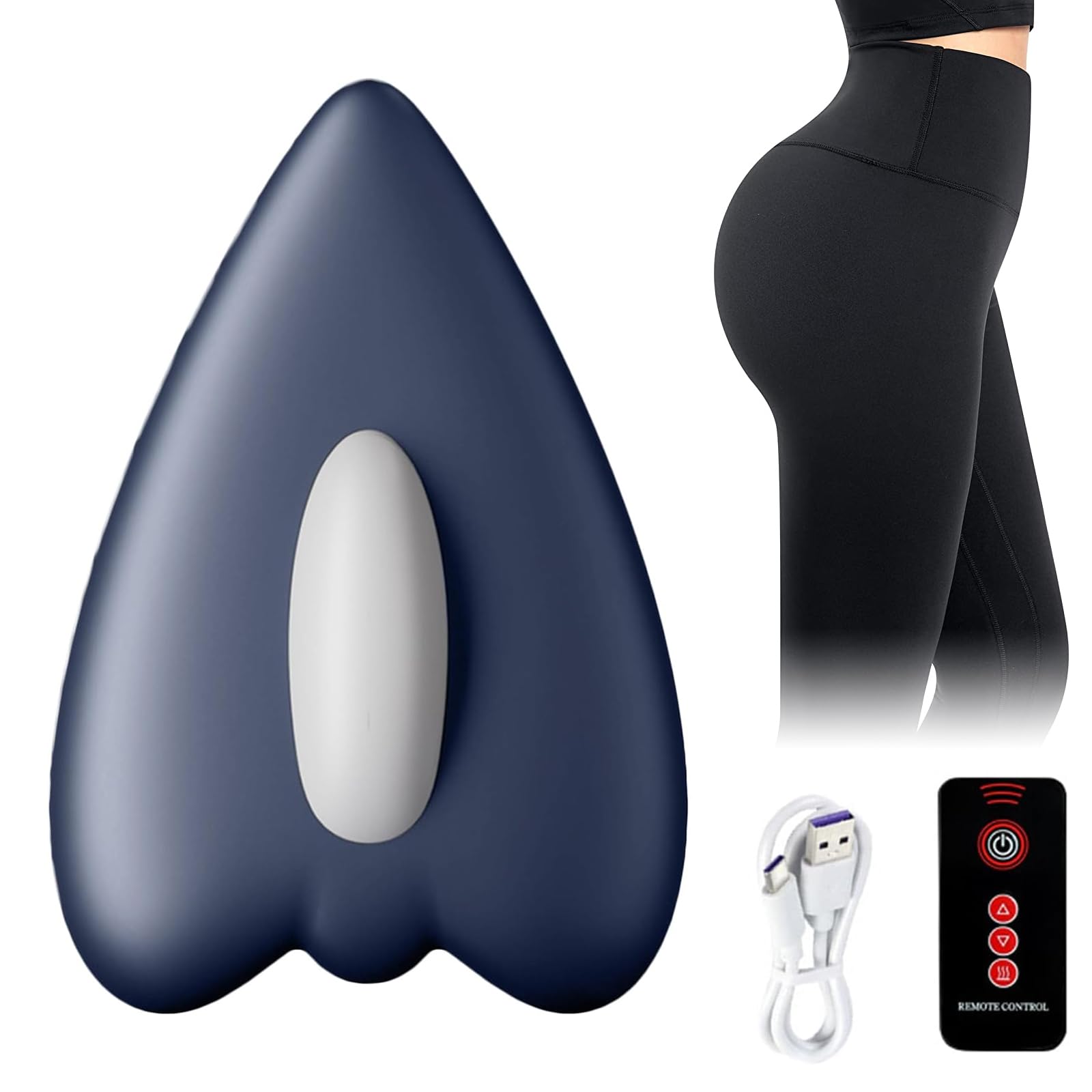1 Stück Tragbare Beckenbodenübungsgeräte Type-C Wiederaufladbare, Beheizter Intelligenter Beckenboden Für Männer Und Frauen, Für Home Gym, Körperpflege, Postpartales Training