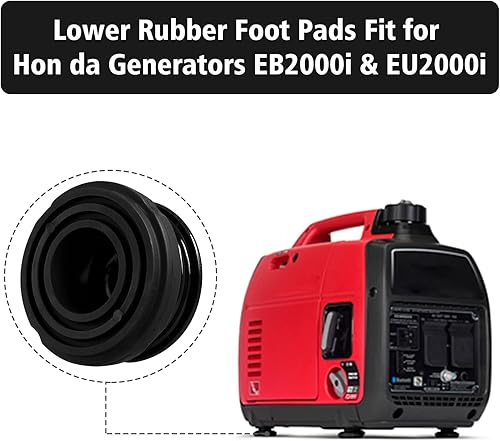 Miniatura 2 de Almohadillas de goma para el generador Hon da, almohadillas de goma inferiores de vibración para generador Hon da EU2000i EB2000i, reemplazo