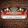 Home theater marquee personalized sign custom product  urban country home decor