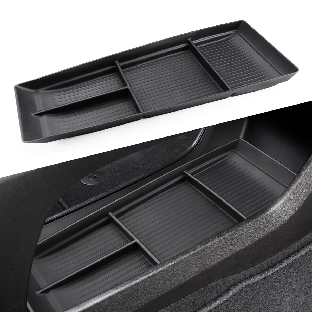 MARCHFA Center Console Lower Organizer Tray Compatible for 2022 2023 2024 2025 Chevy Bolt EV EUV Accessories Armrest Bottom Tray Storage Box