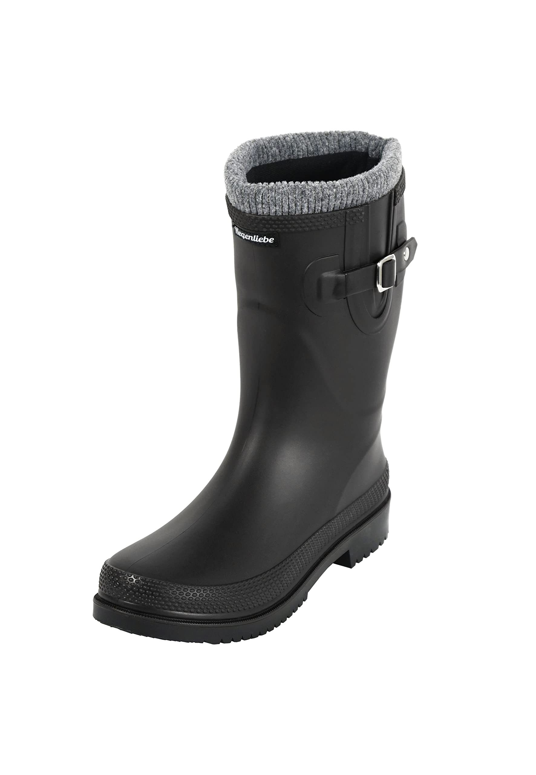 Regenliebe Damen Gummistiefel Pfütze-W warm gefüttert halbhoher Regenstiefel