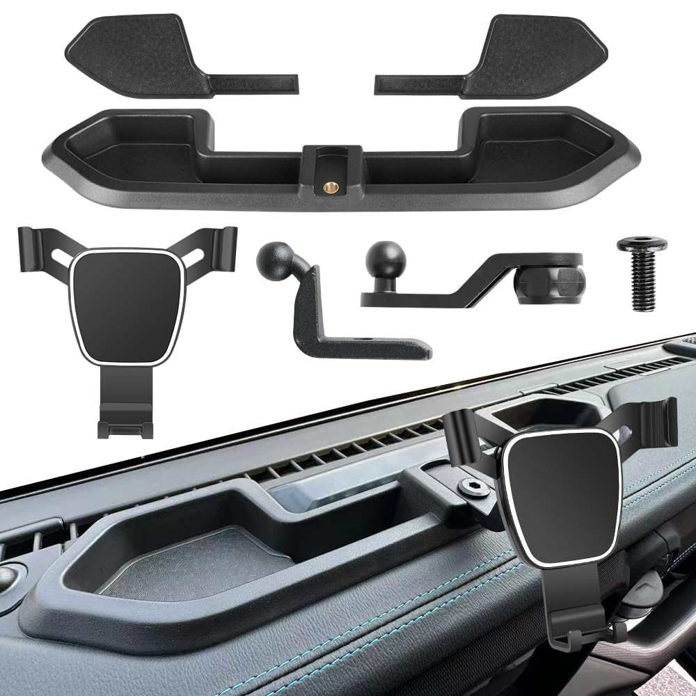 Car Phone Holder Center Console Organizer For Jeep Wrangler 4XE 2019 2020 2021 2022 2023 Auto Accessories Navigation Bracket Interior Decoration