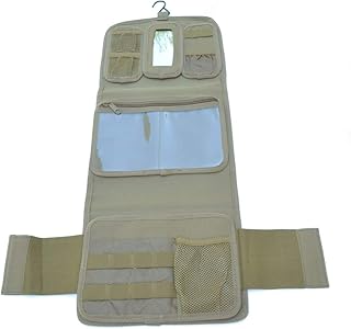 Acid Tactical Military Molle Equipped Toiletry Bathroom Camping Travel Wash Kit Bag TAN - Acid Tactical