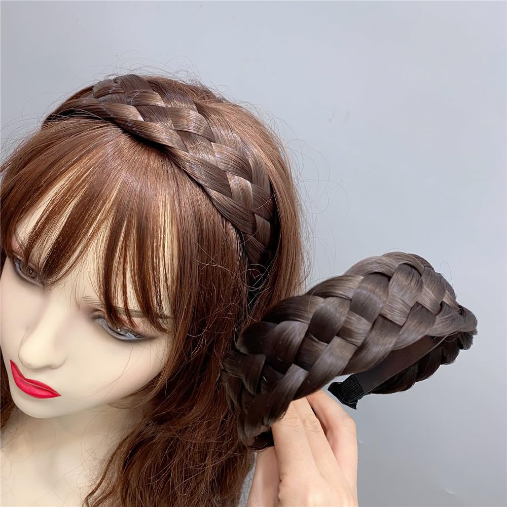 Braided Hair Headbands, Women's Hair Accessories, Braided Hair Wig, Headband, Women's Headband Hair Bands with Teeth - Image 2