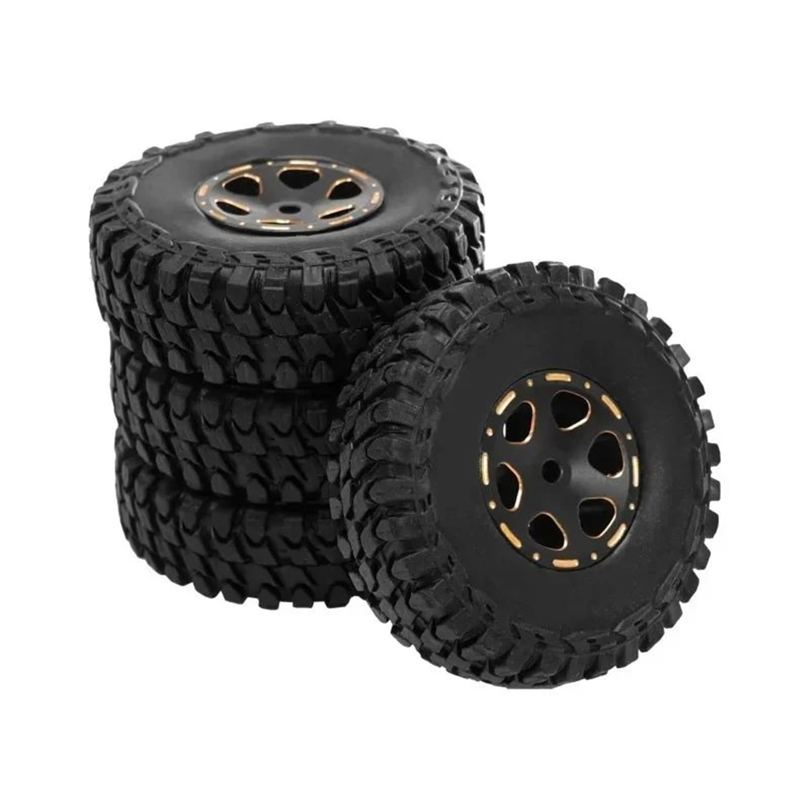 para Axial para SCX24 para AX24 para TRX4M para FCX24 1/24 1/18 RC Coche Latón Beadlock Rueda Neumáticos Conjunto Mejora Reparación Modificar Piezas Piezas Mejora Modelos RC