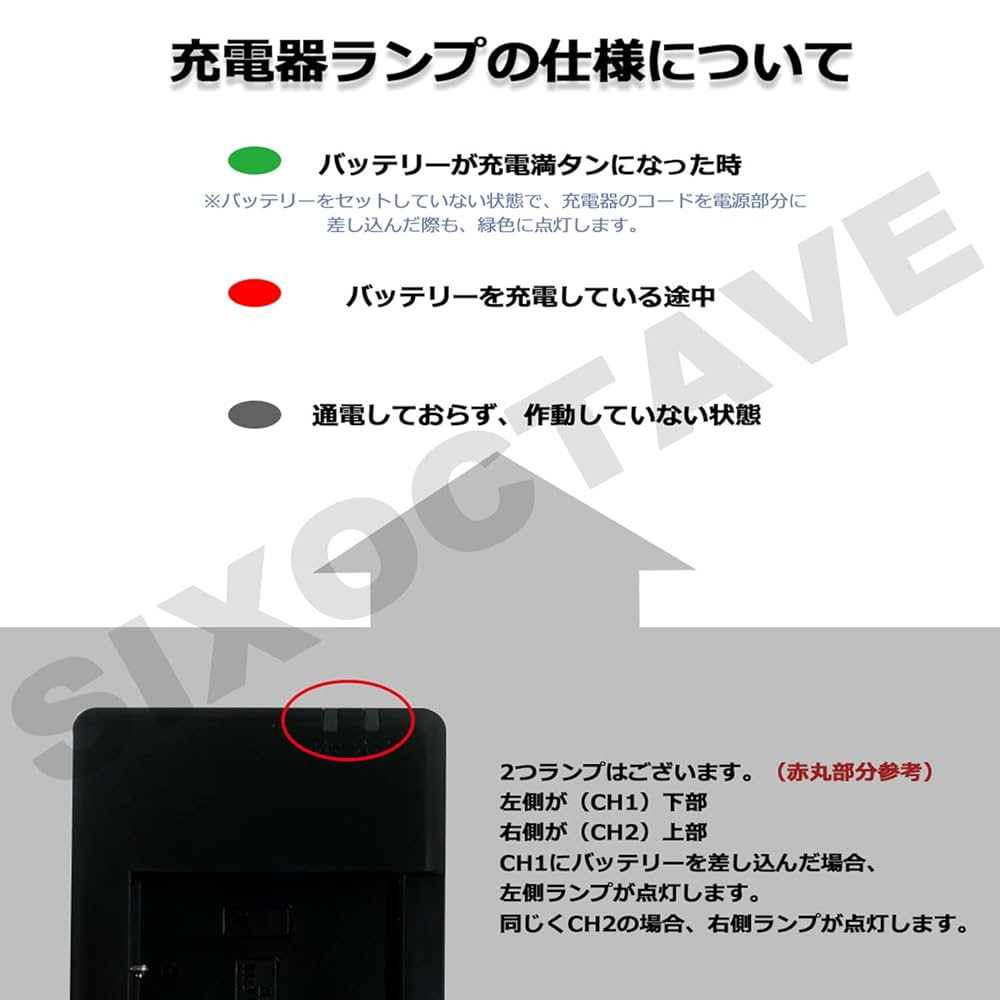 Amazon | SIXOCTAVE LI-90B LI-92B 互換バッテリー2個と充電器