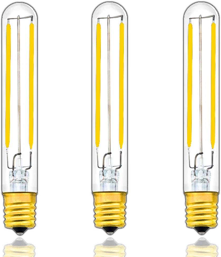 Hottest Sale Klarlight Vintage Tubular Light Bulb 4W T6.5 E17 LED Exit Light Bulb, 40W E17 Incandescent Equivalent, E17 Intermediate Base LED Edison Filament Bulb for Retro Lamp Fixture Chandelier Display Showcase