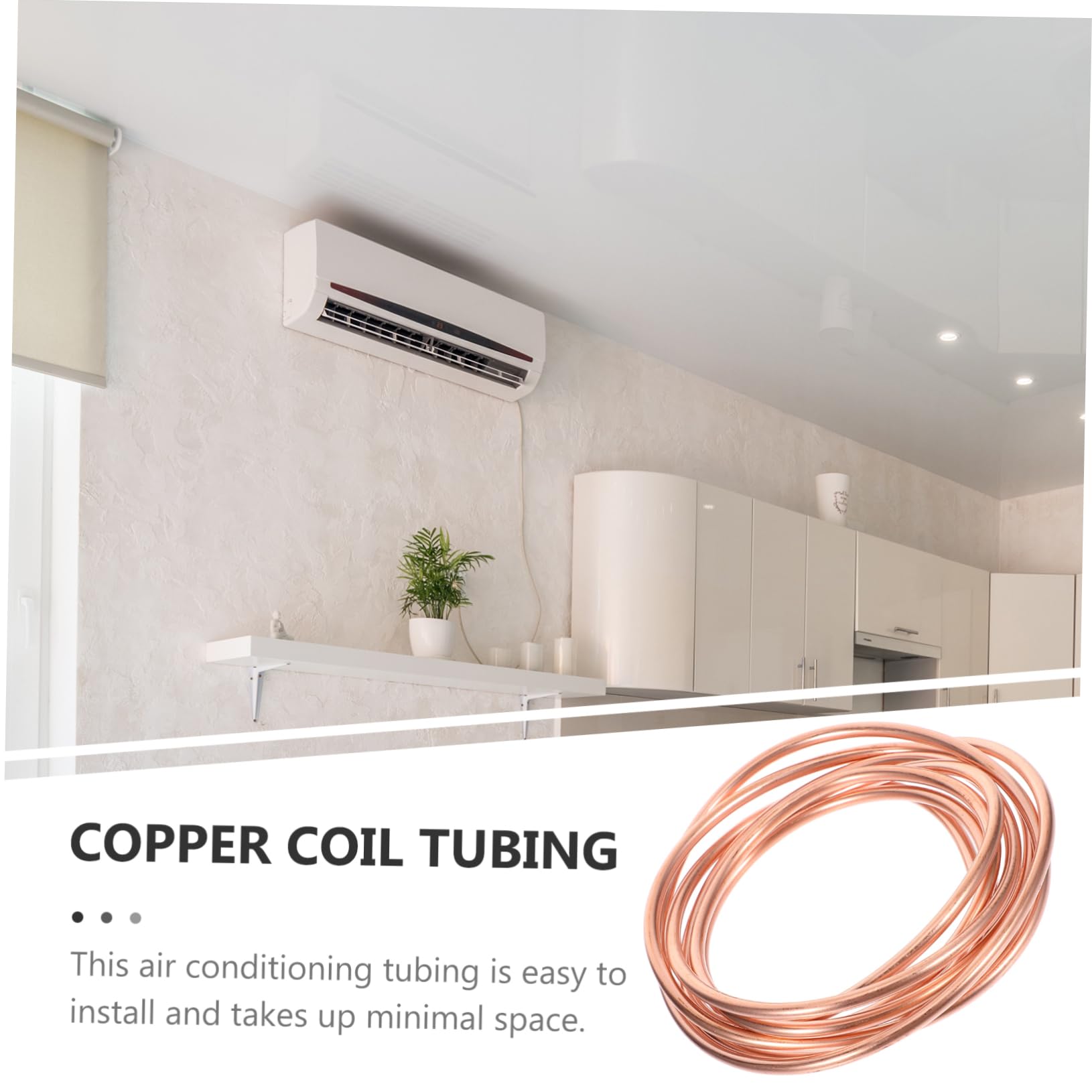 KICHOUSE Refrigeration Tubing Heating Equipment Insulated Coil Copper Golden Air Conditioner Copper Tube Soft Copper Coil
